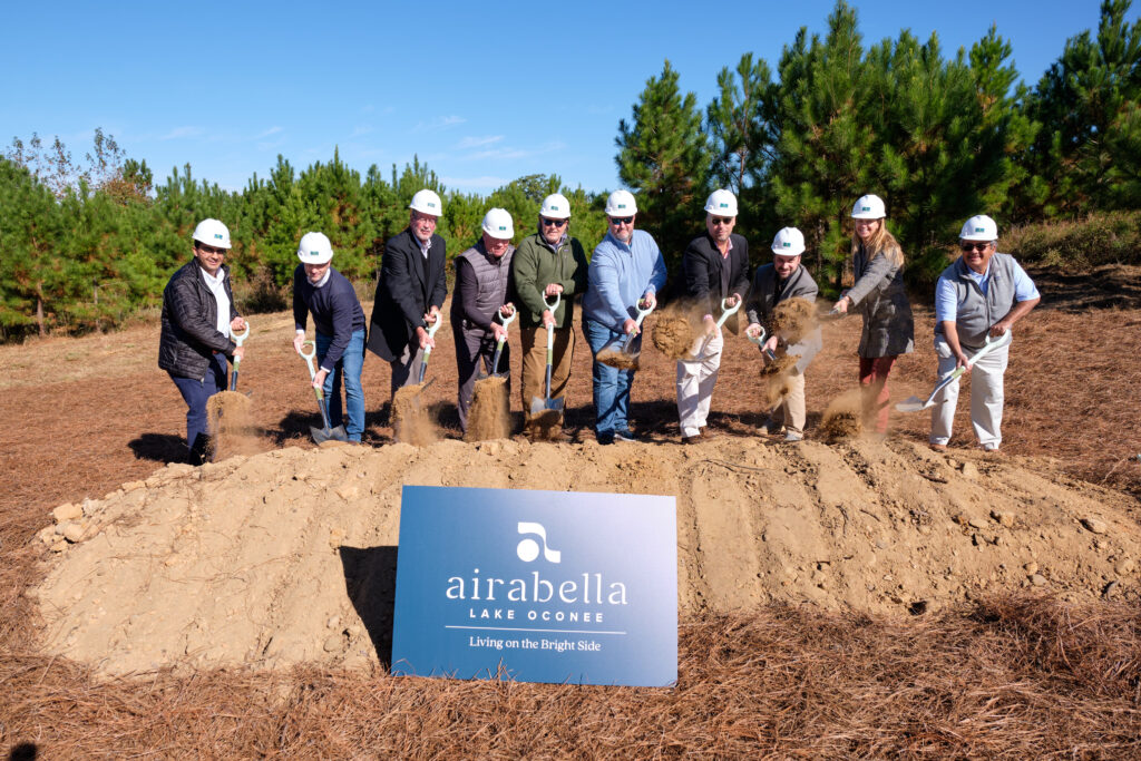 Airabella Groundbreaking With Sign