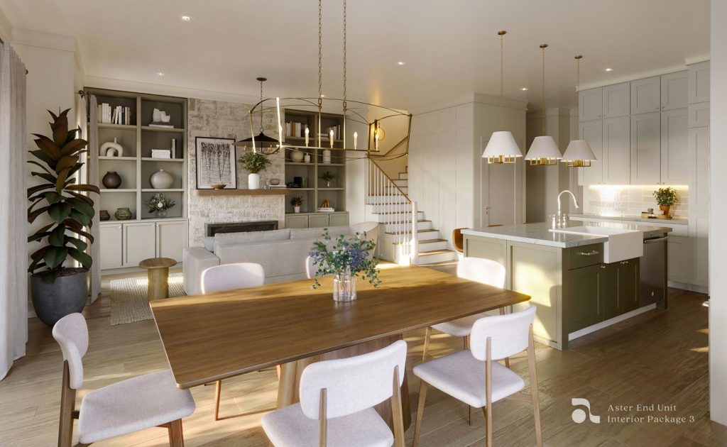 Contemporary open-concept Interior