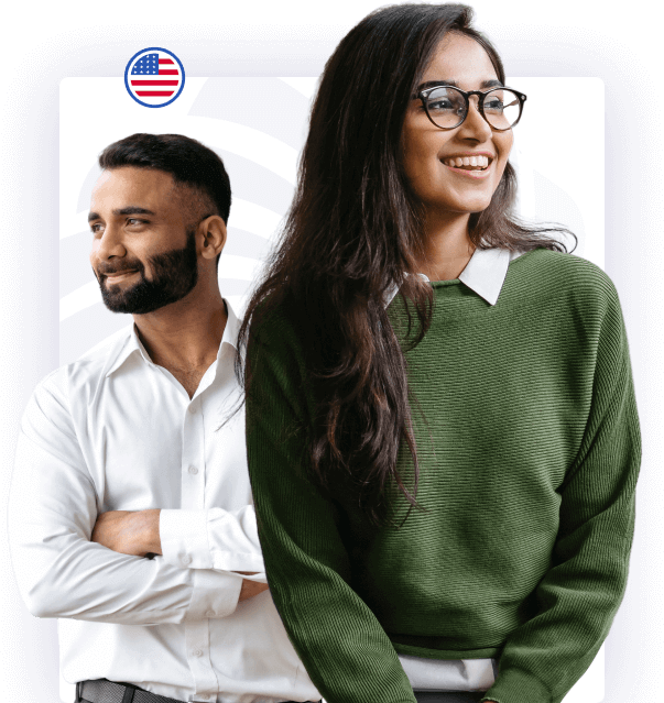 a man and a woman standing next to each other